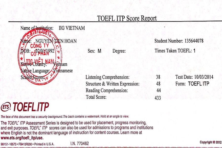 TOEFL được sử dụng trong học tập, làm việc, du học