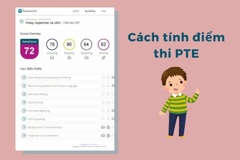 Chứng chỉ PTE là gì? Tất tần tật những điều cần biết về PTE 3 Cấu trúc bài thi PTE Academic