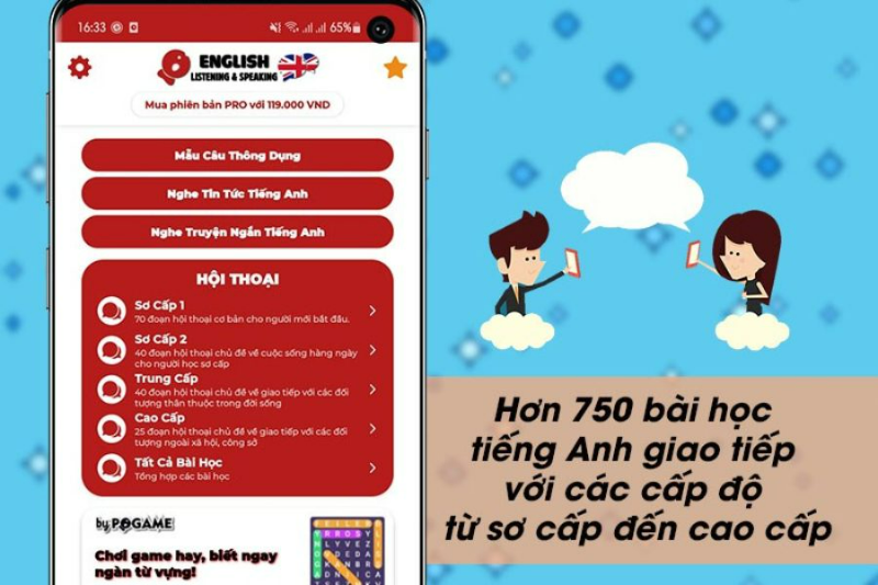 app hoc tieng anh giao tiep tdp ielts 7