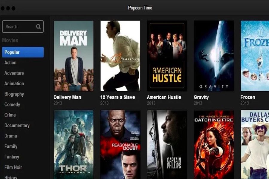 App học tiếng anh qua phim hoạt hình Popcorn-time.to