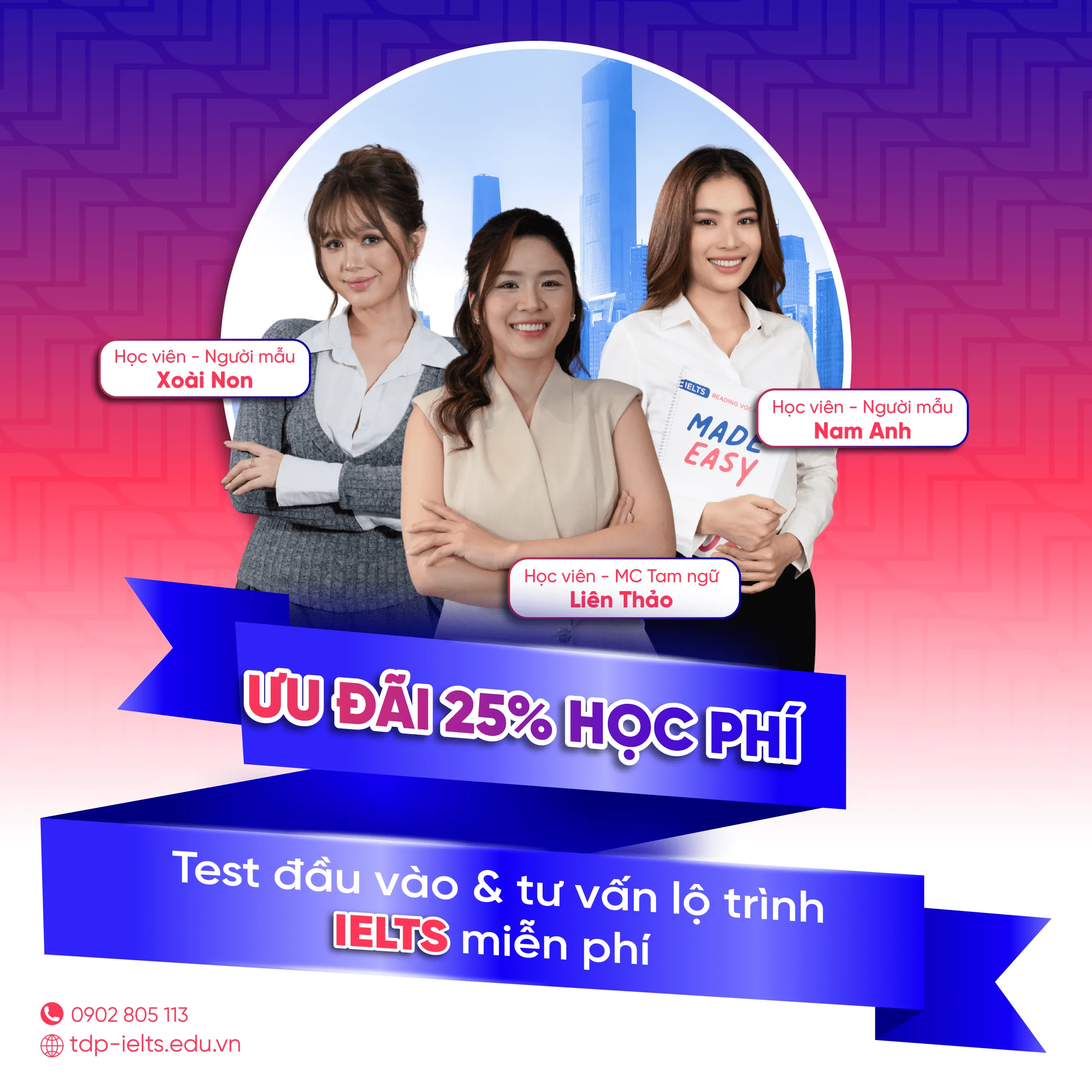 Ưu đãi học phí TDP IELTS